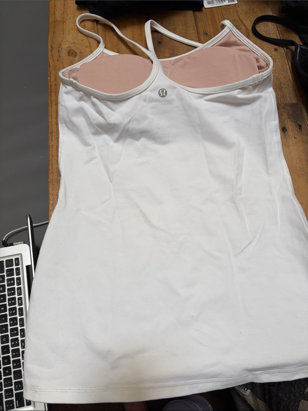 Lululemon White Racerback Tank 6